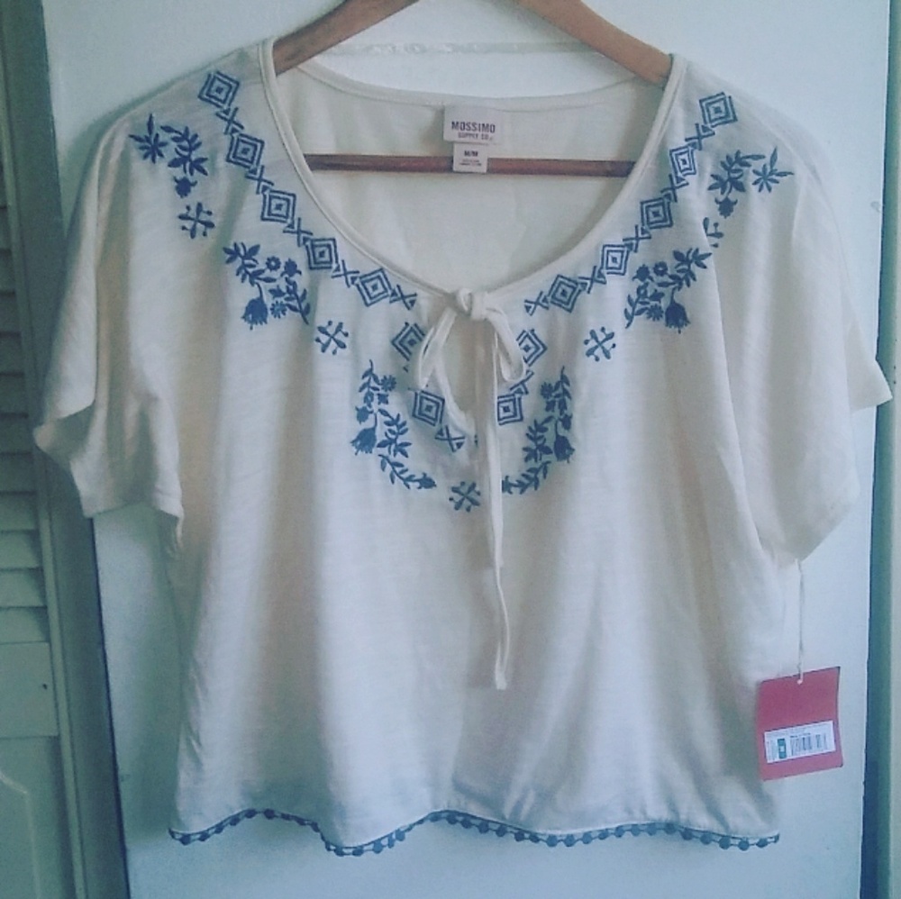 Mossimo NWT Short Sleeve Blouse Sz M